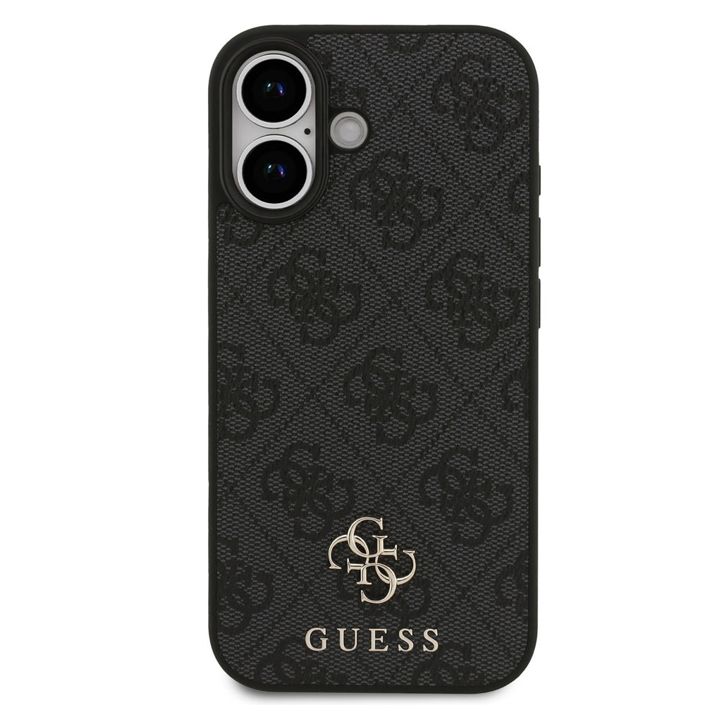 Guess iPhone 17 Backcover hoesje - MagSafe - Small 4G & Classic Metal Logo - Zwart-Hoesjes-Ilumina Benelux