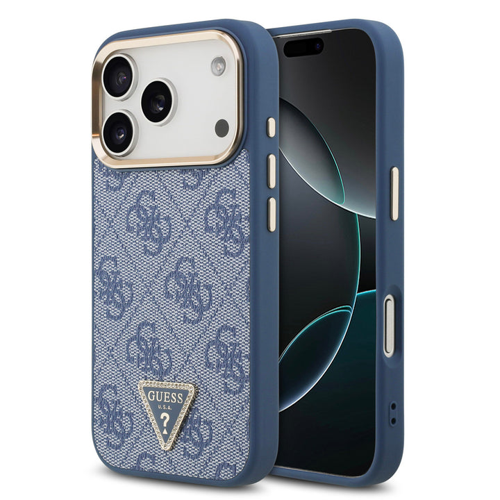 Guess iPhone 17 Pro Back Cover hoesje - MagSafe - Blauw-Hoesjes-Ilumina Benelux