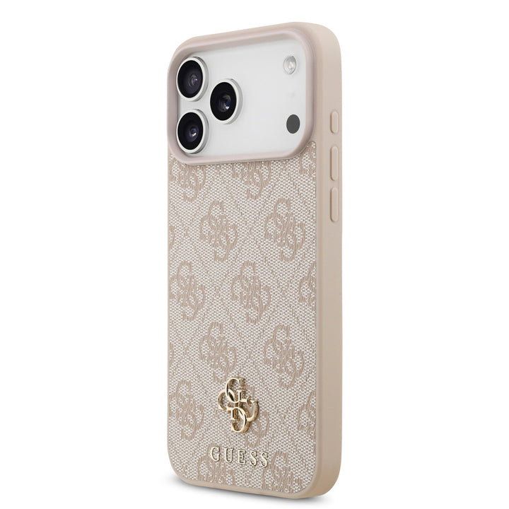 Guess iPhone 17 Pro Max Back Cover hoesje - MagSafe - Small 4G & Classic Metal Logo - Bruin-Hoesjes-Ilumina Benelux