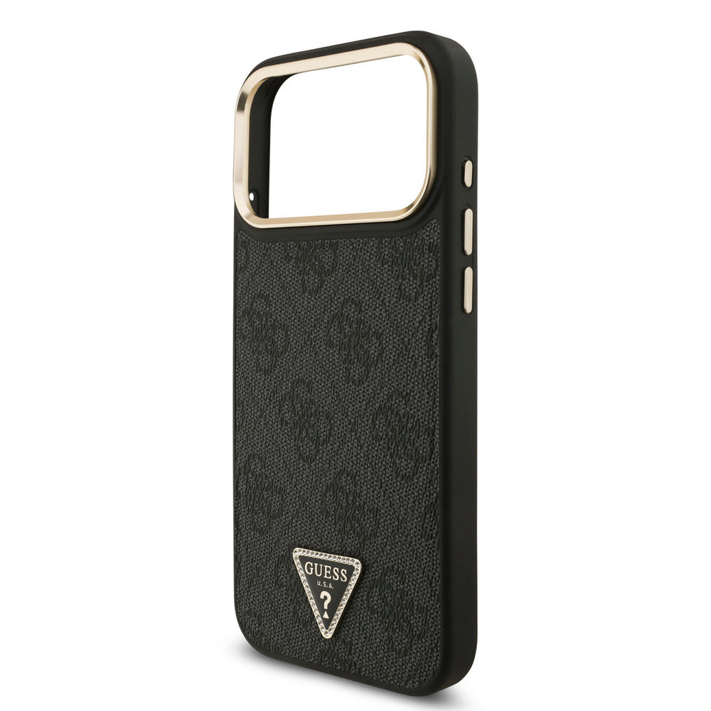 Guess iPhone 17 Pro Max Back Cover hoesje - MagSafe - Triangle - Zwart-Hoesjes-Ilumina Benelux