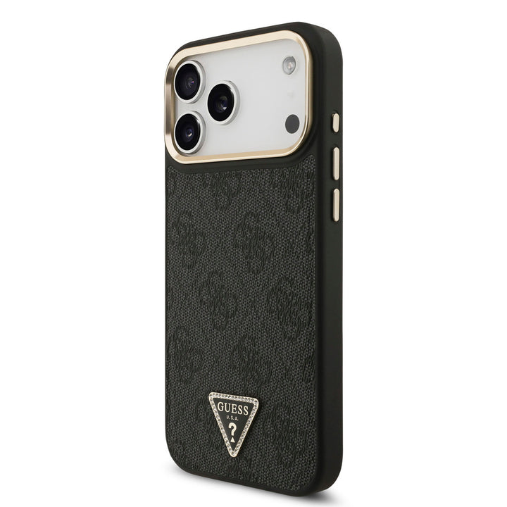 Guess iPhone 17 Pro Max Back Cover hoesje - MagSafe - Triangle - Zwart-Hoesjes-Ilumina Benelux