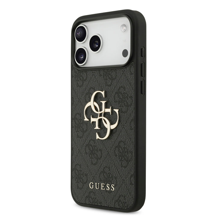 Guess iPhone 17 Pro Max Back-Cover hul - 4G - Big Metal Logo - Zwart-Hoesjes-Ilumina Benelux