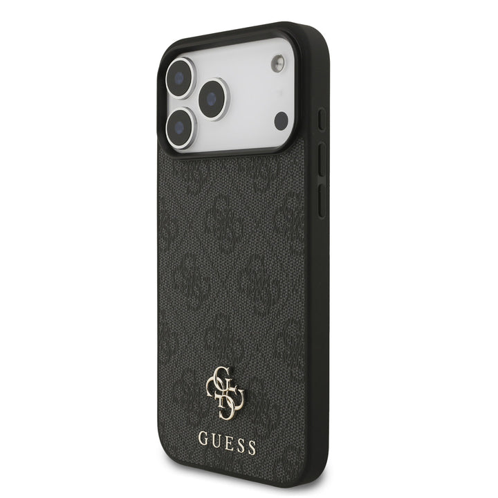 Guess iPhone 17 Pro Max Backcover hoesje - MagSafe - Small 4G & Classic Metal Logo - Zwart-Hoesjes-Ilumina Benelux