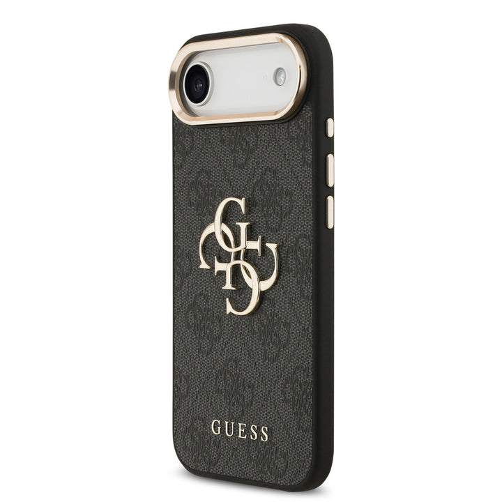 Guess iPhone Air Backcover hoesje - 4G - Big Metal Logo - Gold Edge - Zwart-Hoesjes-Ilumina Benelux