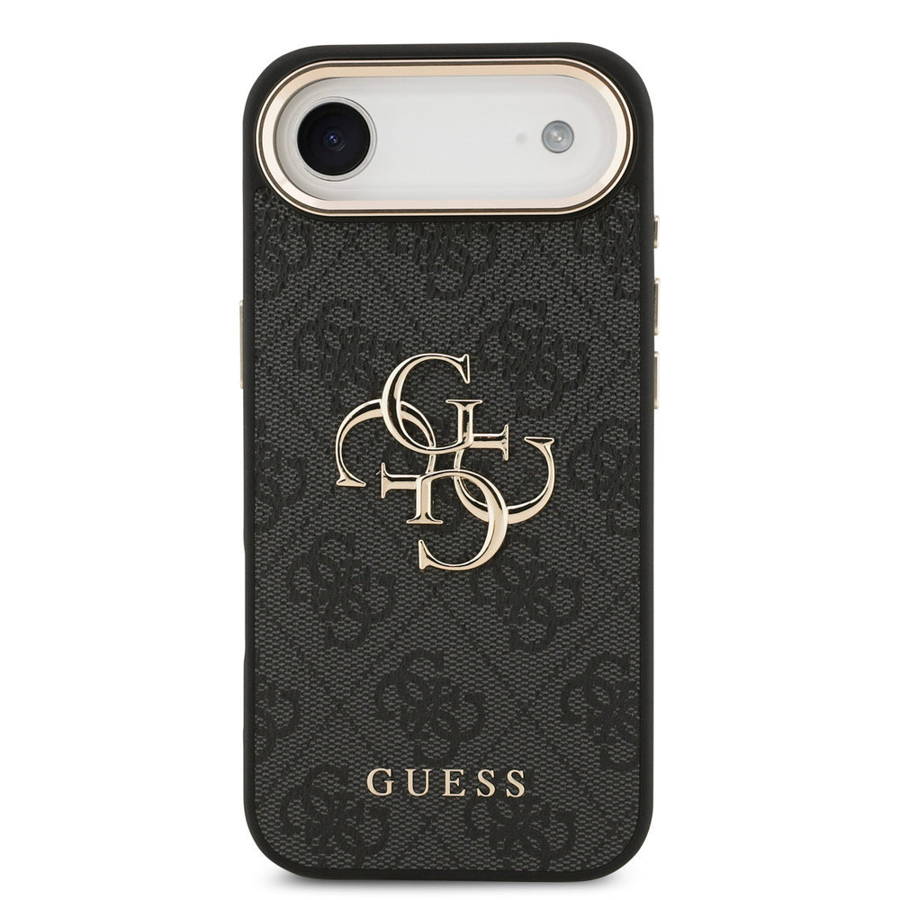 Guess iPhone Air Backcover hoesje - 4G - Big Metal Logo - Gold Edge - Zwart-Hoesjes-Ilumina Benelux