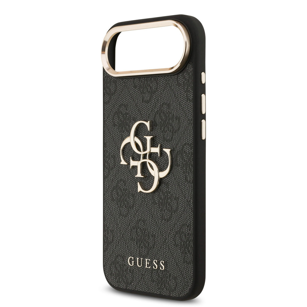 Guess iPhone Air Backcover hoesje - 4G - Big Metal Logo - Gold Edge - Zwart-Hoesjes-Ilumina Benelux