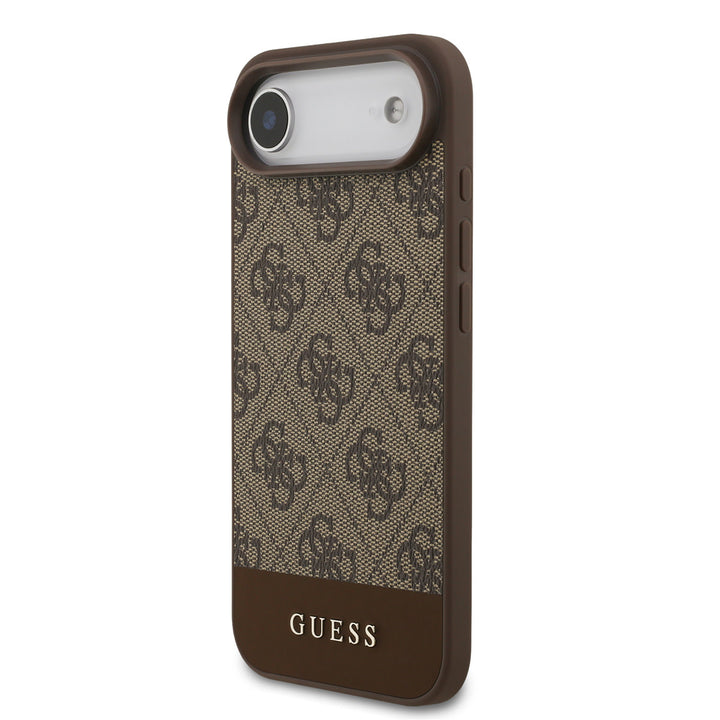 Guess iPhone Air Backcover hoesje - 4G Bottom Stripe - Bruin-Hoesjes-Ilumina Benelux