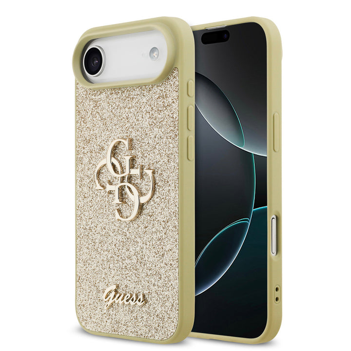 Guess iPhone Air Backcover hoesje - Big 4G - Fixed Glitter - Goud-Hoesjes-Ilumina Benelux