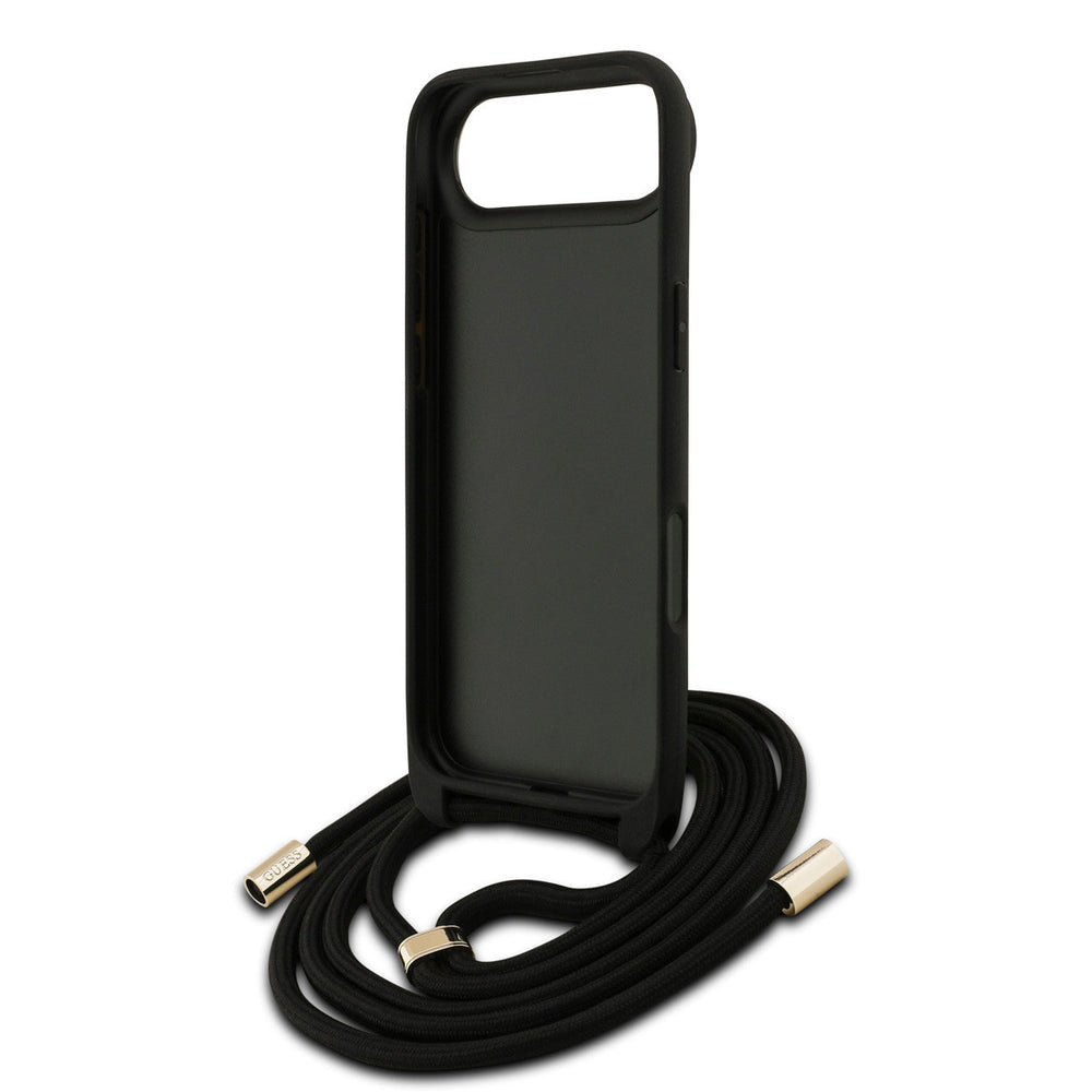Guess iPhone Air Backcover hoesje - Crossbody 4G Big Logo - Cord Strap - Bruin-Hoesjes-Ilumina Benelux