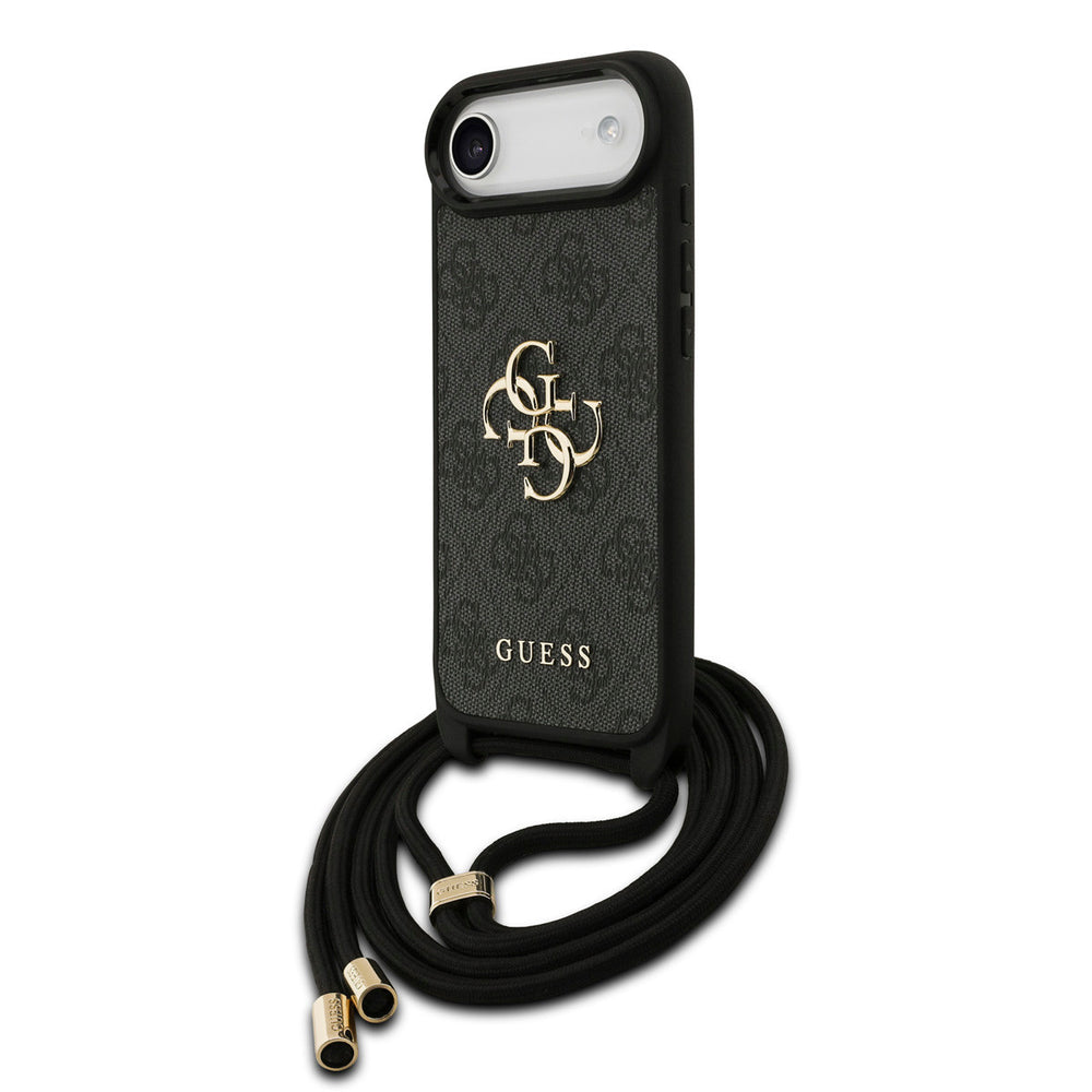 Guess iPhone Air Backcover hoesje - Crossbody 4G Big Logo - Cord Strap - Zwart-Hoesjes-Ilumina Benelux