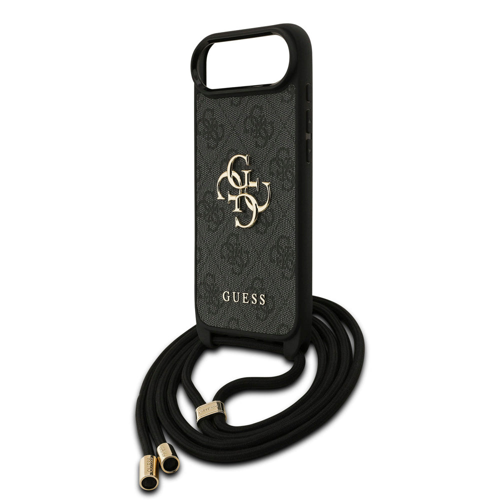 Guess iPhone Air Backcover hoesje - Crossbody 4G Big Logo - Cord Strap - Zwart-Hoesjes-Ilumina Benelux