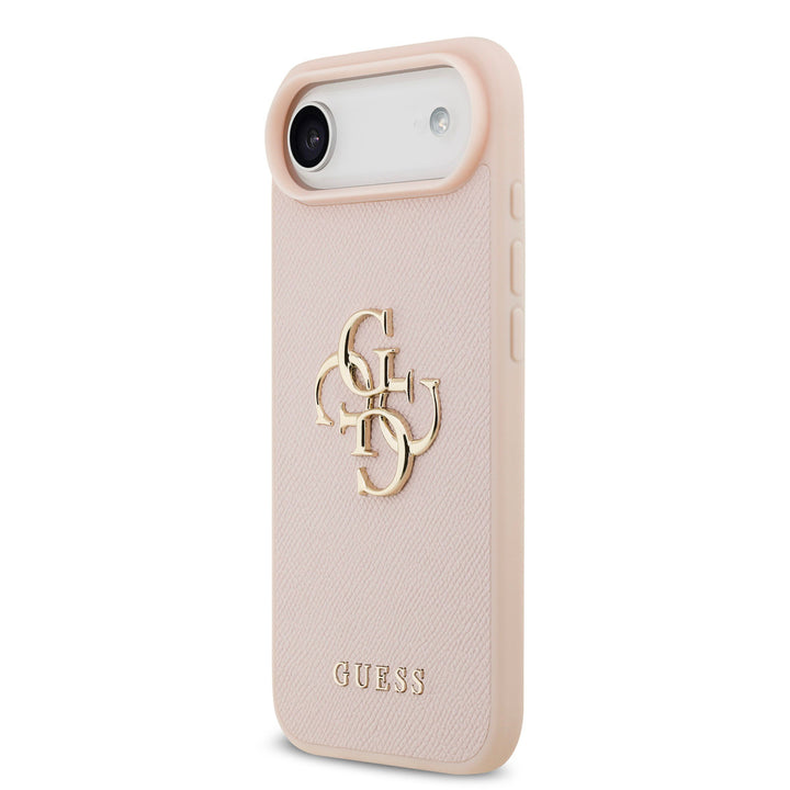 Guess iPhone Air Backcover hoesje - Grained - Big 4G Logo - Roze-Hoesjes-Ilumina Benelux