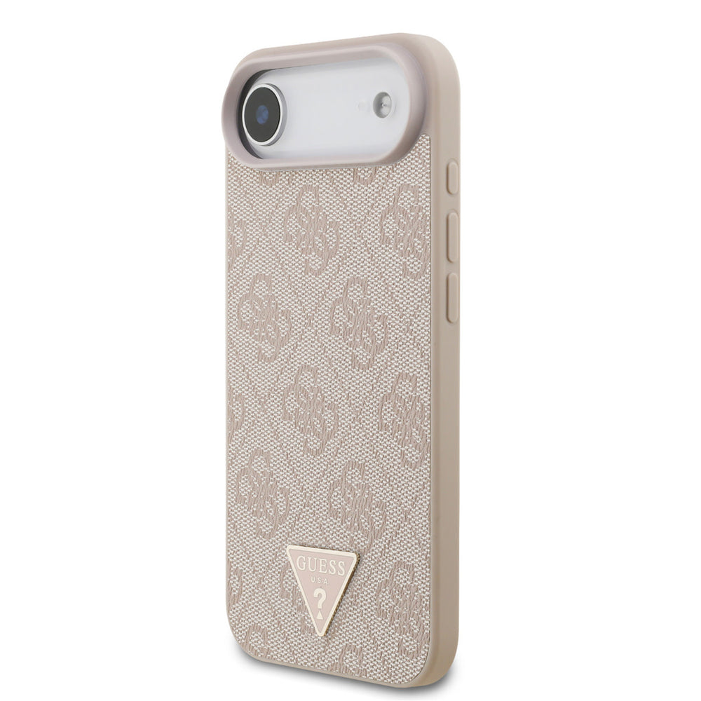 Guess iPhone Air Backcover hoesje - MagSafe - 4G Triangle Logo - Pearl Strap - Roze-Hoesjes-Ilumina Benelux