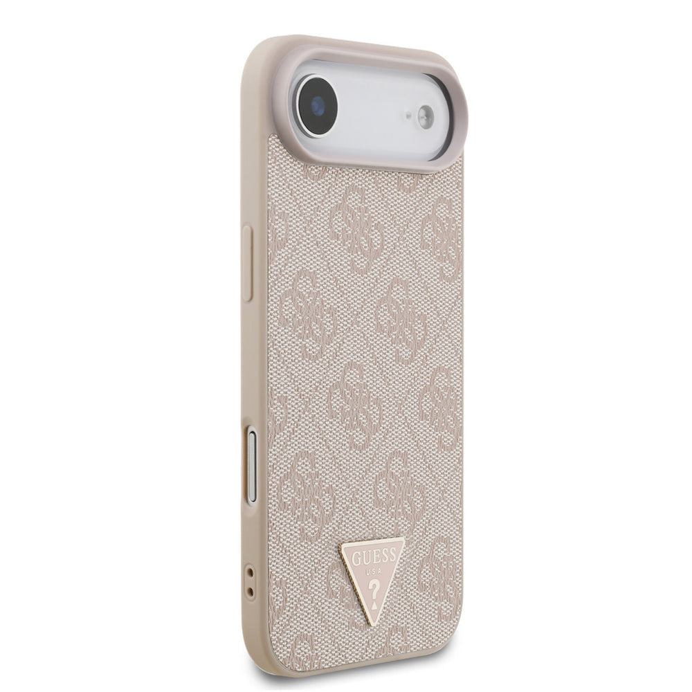 Guess iPhone Air Backcover hoesje - MagSafe - 4G Triangle Logo - Pearl Strap - Roze-Hoesjes-Ilumina Benelux
