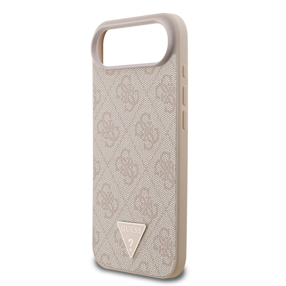 Guess iPhone Air Backcover hoesje - MagSafe - 4G Triangle Logo - Pearl Strap - Roze-Hoesjes-Ilumina Benelux