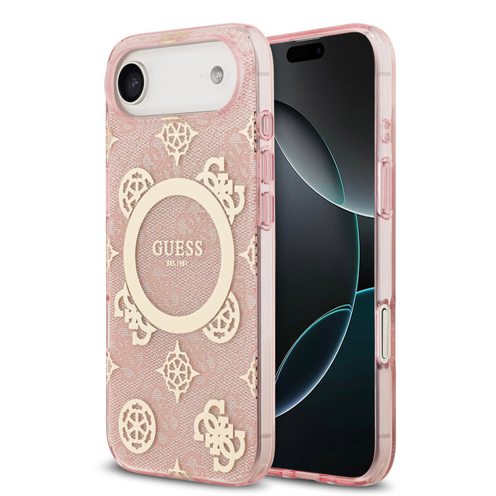 Guess iPhone Air Backcover hoesje - MagSafe - Peony on 4G Background - Roze-Hoesjes-Ilumina Benelux
