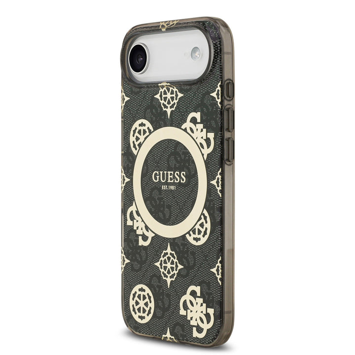 Guess iPhone Air Backcover hoesje - MagSafe - Peony on 4G Background - Zwart-Hoesjes-Ilumina Benelux
