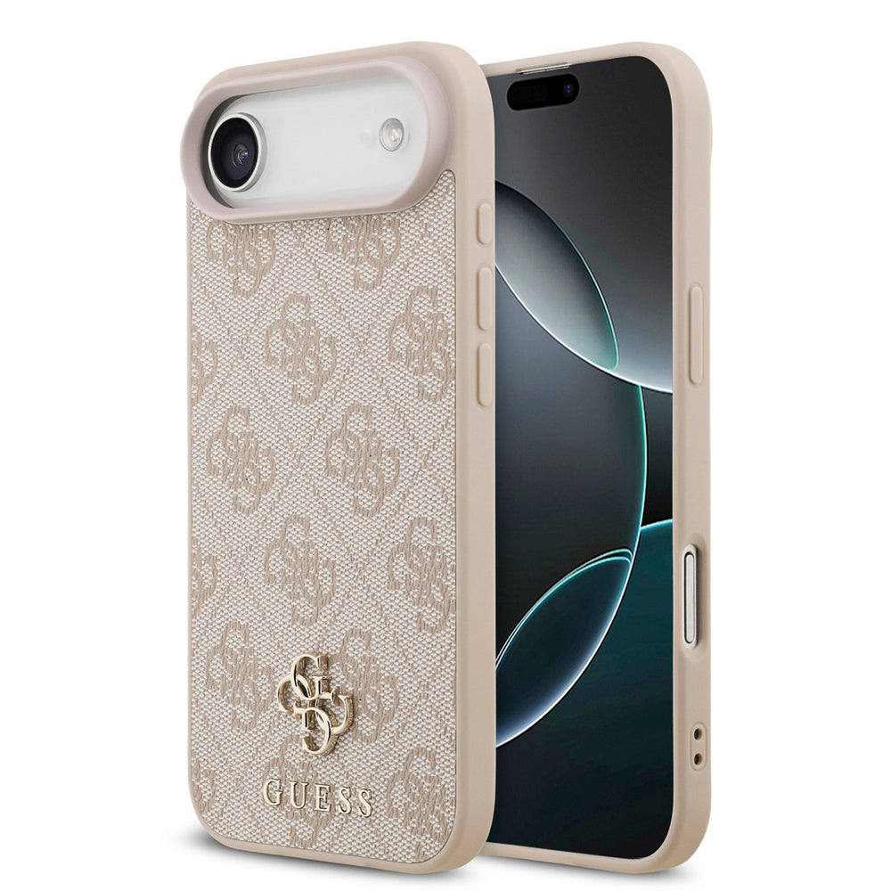 Guess iPhone Air Backcover hoesje - MagSafe - Small 4G & Classic Metal Logo - Roze-Hoesjes-Ilumina Benelux