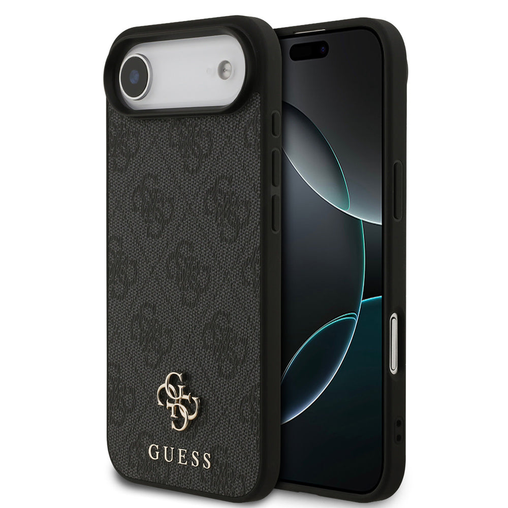 Guess iPhone Air Backcover hoesje - MagSafe - Small 4G & Classic Metal Logo - Zwart-Hoesjes-Ilumina Benelux