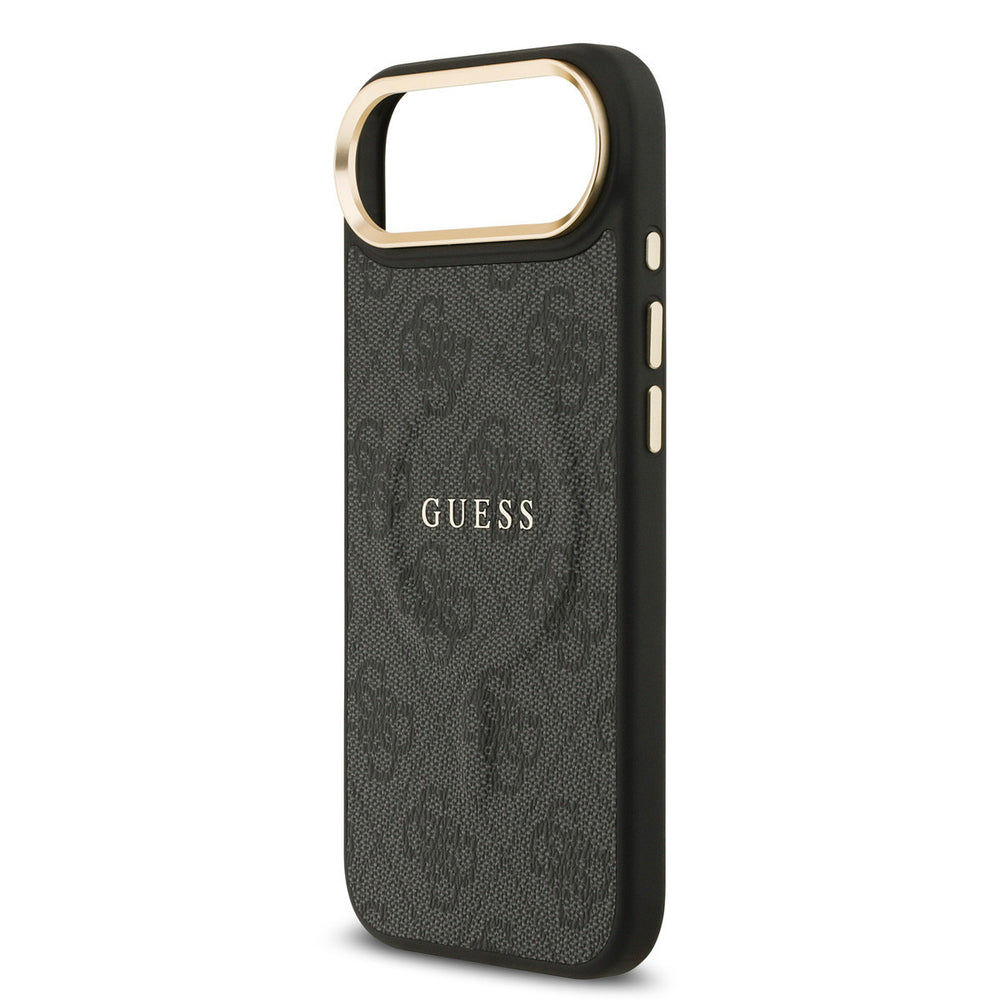 Guess iPhone Air Backcover hoesje - Magsafe - 4G Classic Logo - Gold Edge - Zwart-Hoesjes-Ilumina Benelux