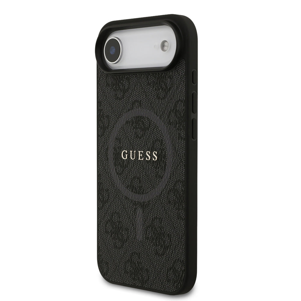 Guess iPhone Air Backcover hoesje - Magsafe PU Leather - 4G Classic Logo - Zwart-Hoesjes-Ilumina Benelux