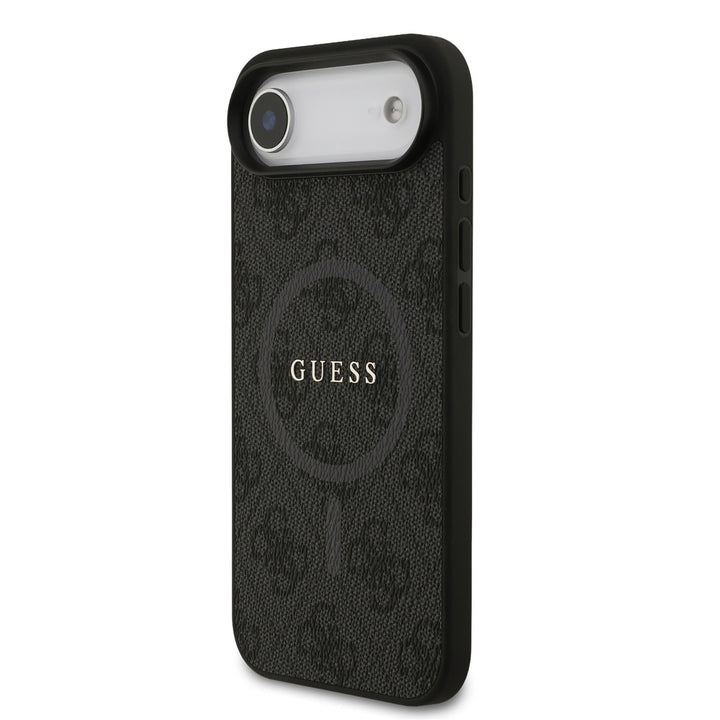 Guess iPhone Air Backcover hoesje - Magsafe PU Leather - 4G Classic Logo - Zwart-Hoesjes-Ilumina Benelux