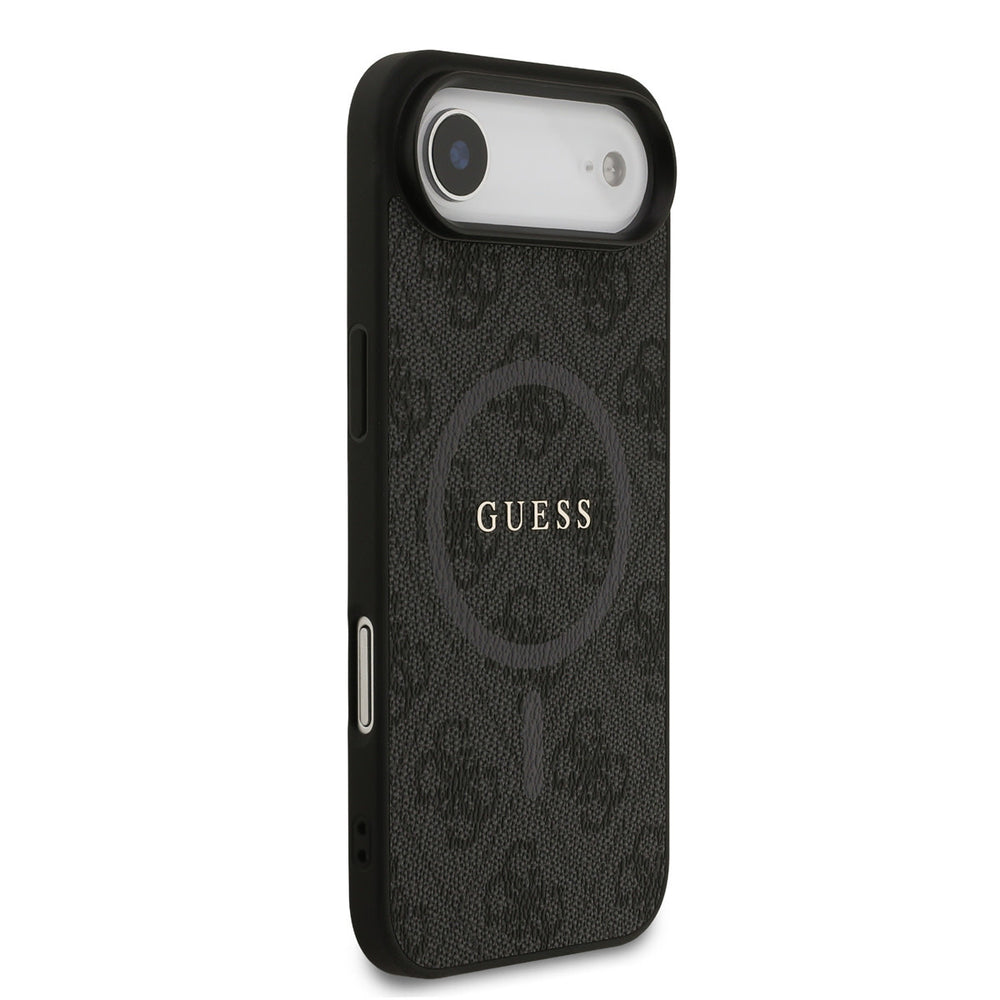 Guess iPhone Air Backcover hoesje - Magsafe PU Leather - 4G Classic Logo - Zwart-Hoesjes-Ilumina Benelux