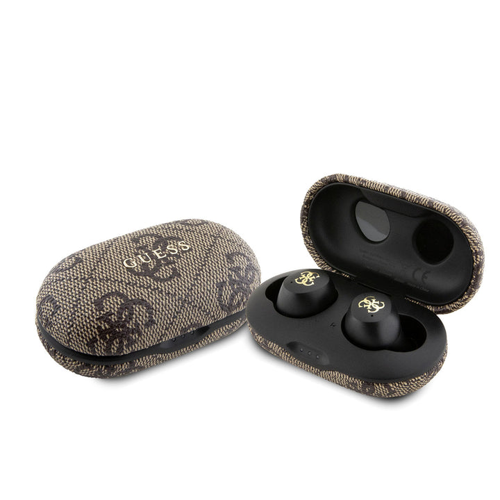 Guess oordopje TWS - ENC 4G - met oplaaddoos - Bruin-In-ear koptelefoon-Ilumina Benelux