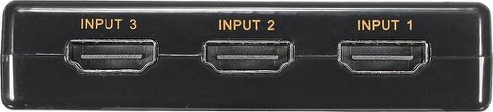 HDMI Switch – 3 Poorts – 4K Ultra HD/2K Full HD – 3D Ondersteuning – Inclusief Afstandsbediening – Zwart-HDMI-switch-Ilumina Benelux