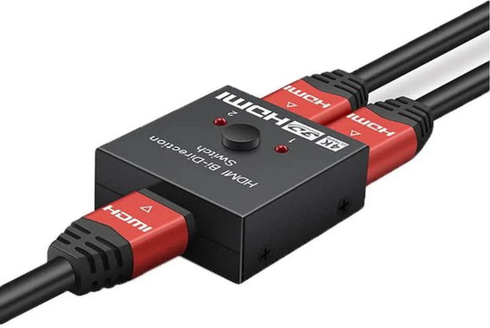 HDMI Switch Splitter – Bi-directioneel 1 in 2 out – 4K UHD 3D – Voor TV/Monitor/Console/Projector – Zwart-HDMI-switch-Ilumina Benelux