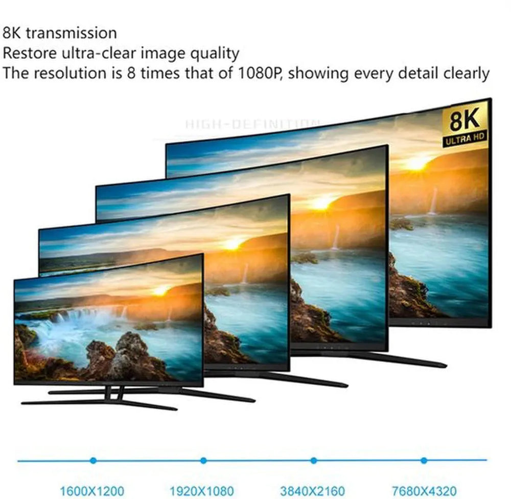 HDMI kabel – Geschikt voor Xbox Series X & PS5 – HDMI 2.1 Ultra High Speed – 8K Ultra HD – 1,5 Meter – Zwart-HDMI kabel-Ilumina Benelux