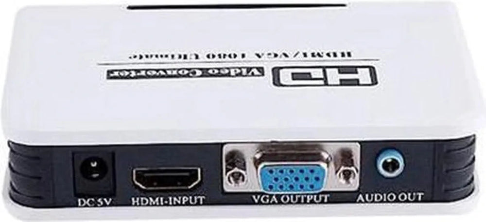 HDMI naar VGA Converter – Met Audio – Inclusief Voeding Adapter – Full HD 1080p – Zwart-Ilumina Benelux