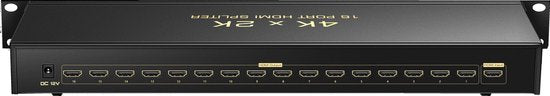 HDMI splitter 1x16 – 16 poorts – 4K/1080p HDMI 1.4 – 3D & digitaal audio – Zwart-HDMI-switch-Ilumina Benelux