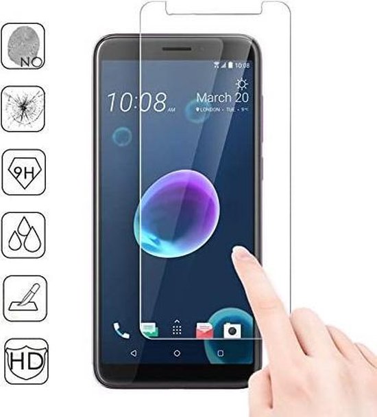 HTC Desire 12 Screenprotector Gehard 9H – Anti-kras – 2-Pack-Ilumina Benelux