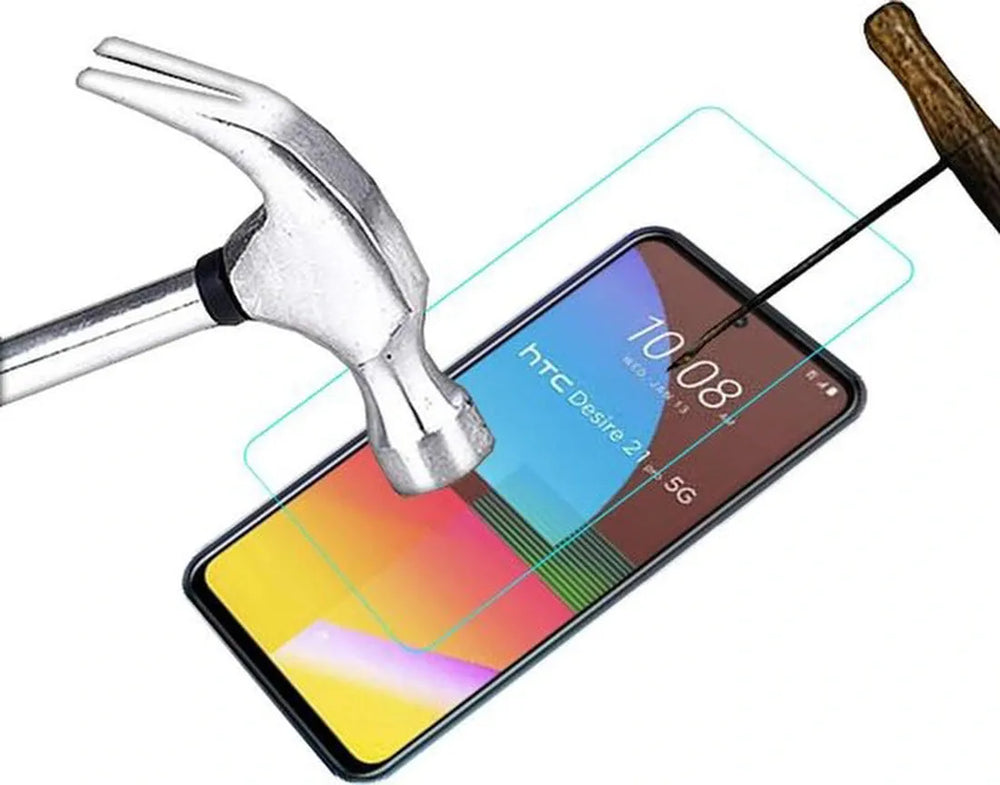 HTC Desire 21 Pro Screenprotector Gehard 9H – Anti-kras – 5-Pack-Ilumina Benelux