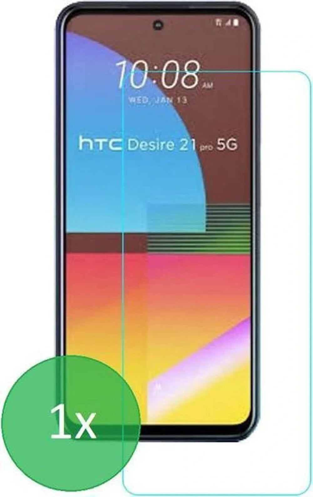 HTC Desire 21 Pro Screenprotector Gehard 9H – Anti-kras – Tempered Glas – 1-Pack-Ilumina Benelux
