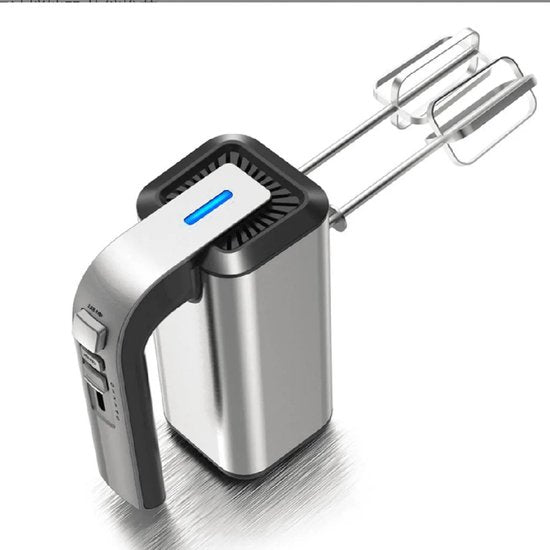 Handmixer – 500W Extra Krachtig – 5 Snelheden – Dubbele Kloppers & Deeghaken – Incl. Accessoires – Zwart-Keukenmachine-Ilumina Benelux