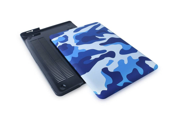 Hardcase laptop voor Macbook 13.3" Pro - Camouflage Blauw-Laptopcover-Ilumina Benelux