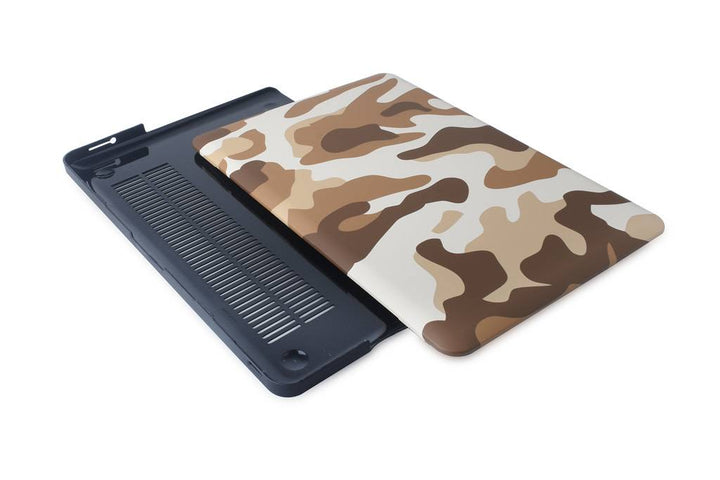 Hardcase laptop voor Macbook 13.3" Pro - Camouflage Bruin-Laptopcover-Ilumina Benelux