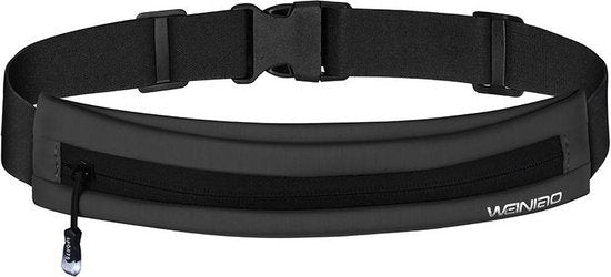 Hardloop heuptasje – Hardloopriem met opbergvak – Voor smartphone tot 6,7 inch – Lichtgewicht waterafstotend – Zwart-Ilumina Benelux