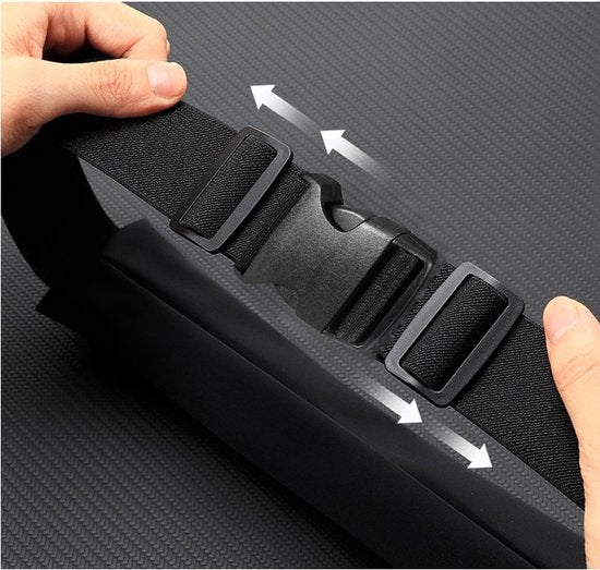Hardloop heuptasje – Sportband met opbergvak – Voor smartphone tot 6,7 inch – Lichtgewicht waterafstotend – Grijs-Ilumina Benelux