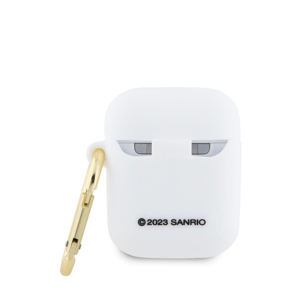 Hello Kitty AirPod 1/2 AirPods Case 3D SIL Kitty - Wit-Koptelefoon case-Ilumina Benelux