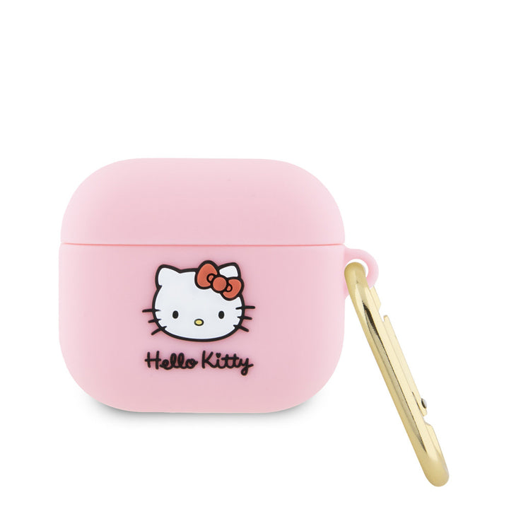 Hello Kitty AirPod 3 AirPods Case 3D SIL Kitty - Roze-Koptelefoon case-Ilumina Benelux