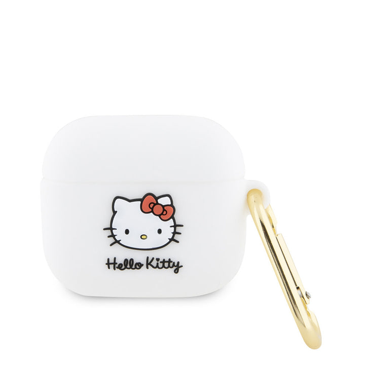 Hello Kitty AirPod 3 AirPods Case 3D SIL Kitty - Wit-Koptelefoon case-Ilumina Benelux