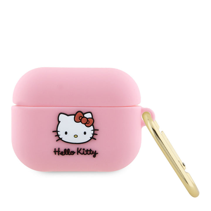 Hello Kitty AirPods Pro & Pro 2 Case - 3D SIL Kitty - Roze-Koptelefoon case-Ilumina Benelux