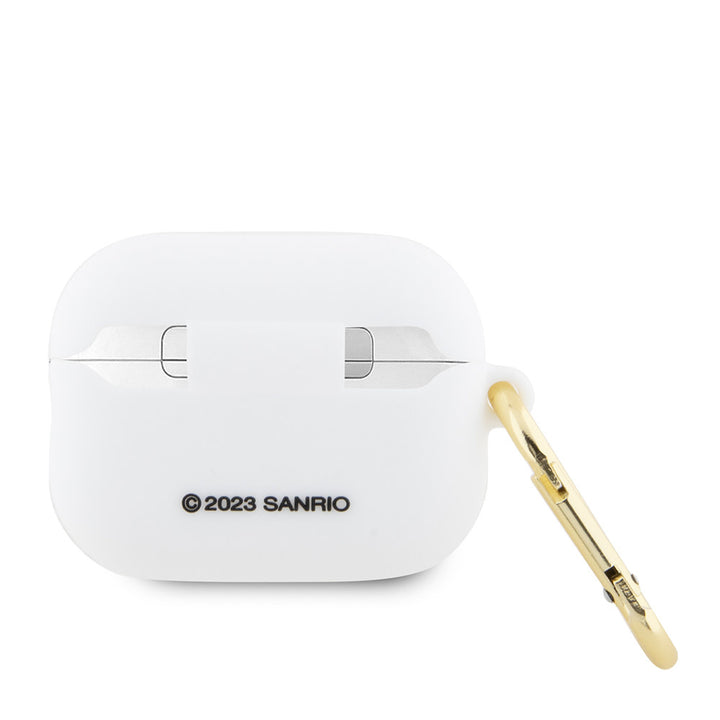 Hello Kitty AirPods Pro & Pro 2 Case - 3D SIL Kitty - Wit-Koptelefoon case-Ilumina Benelux