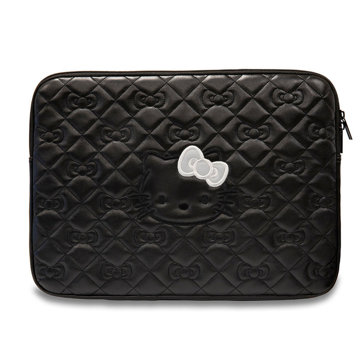 Hello Kitty Quilted Bows Laptophoes voor 14 inch apparaten - zwart-Laptopcover-Ilumina Benelux