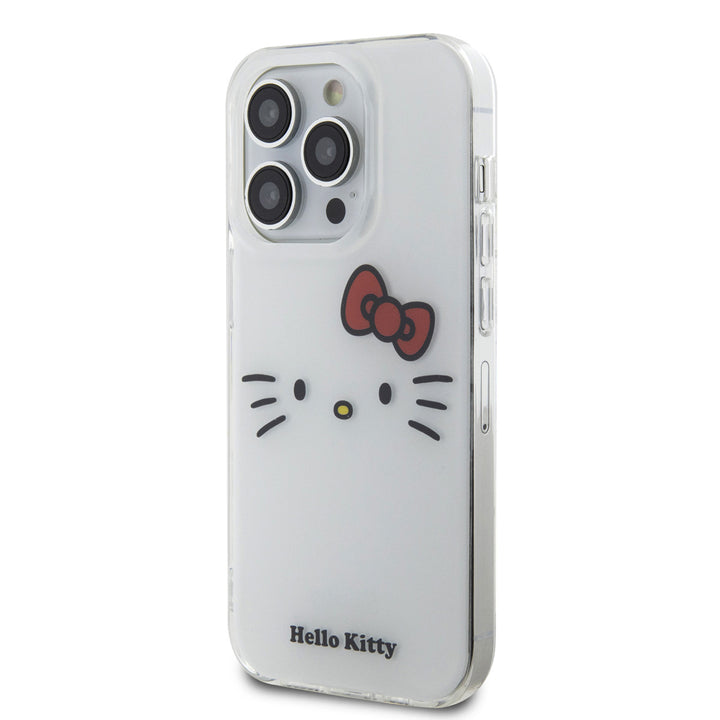 Hello Kitty iPhone 14 Pro Max TPU Back Cover hoesje - Kitty Face - Wit-Hoesjes-Ilumina Benelux