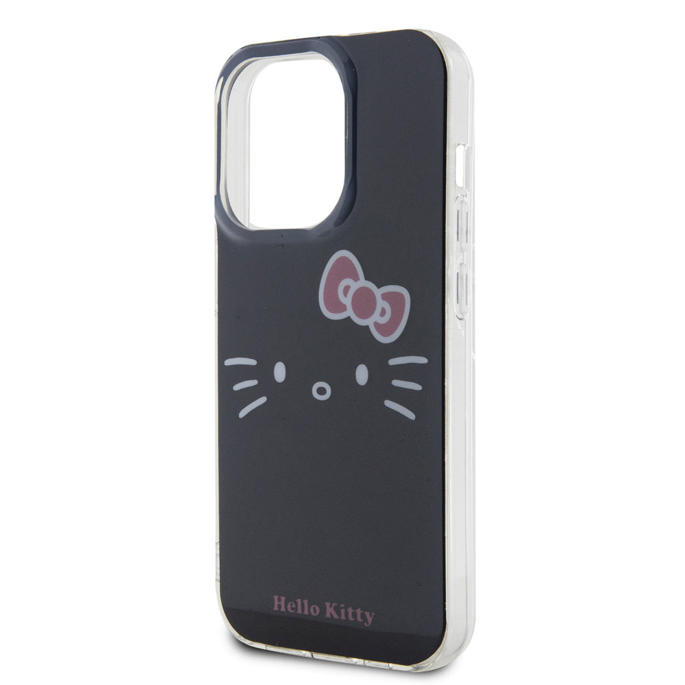 Hello Kitty iPhone 14 Pro Max TPU Back Cover hoesje - Kitty Face - Zwart-Hoesjes-Ilumina Benelux