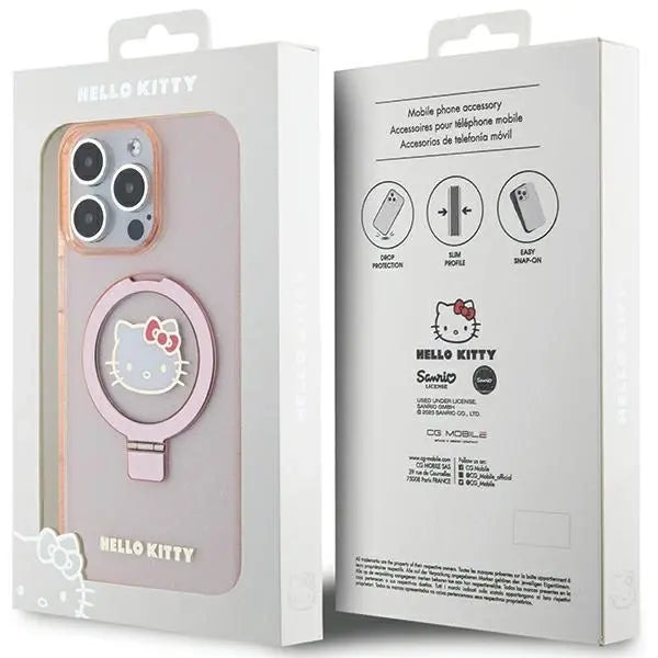 Hello Kitty iPhone 15 Pro Max Backcover hoesje Magsafe glitter - Roze-Hoesjes-Ilumina Benelux